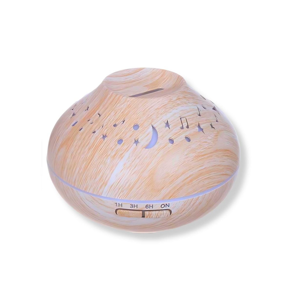 GENERICO - Pack Humidificador Luna y Estrella Más 6 Esencias Aromáticas