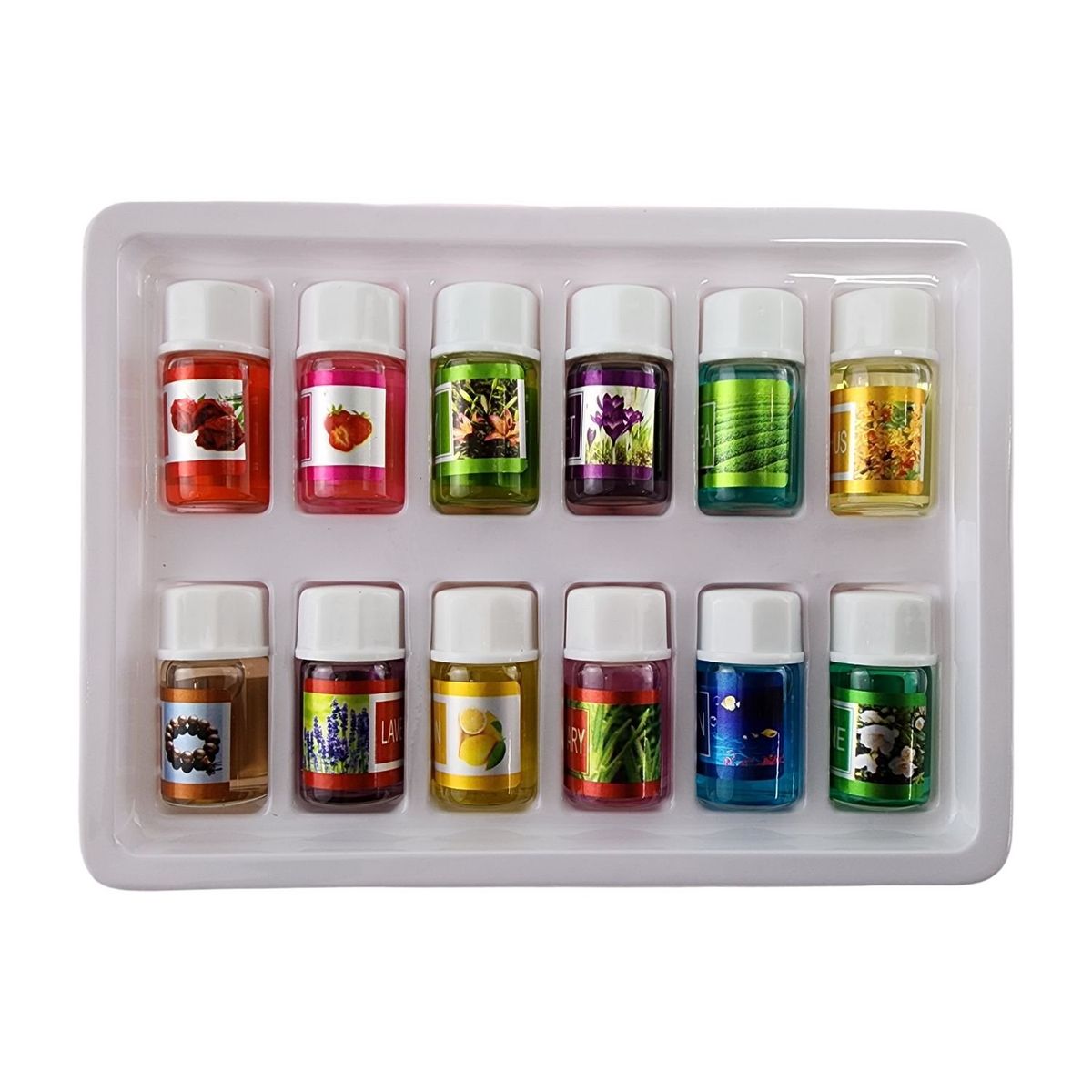 GENERICO - Pack Humidificador Luna y Estrella Más 12 Esencias Aromáticas
