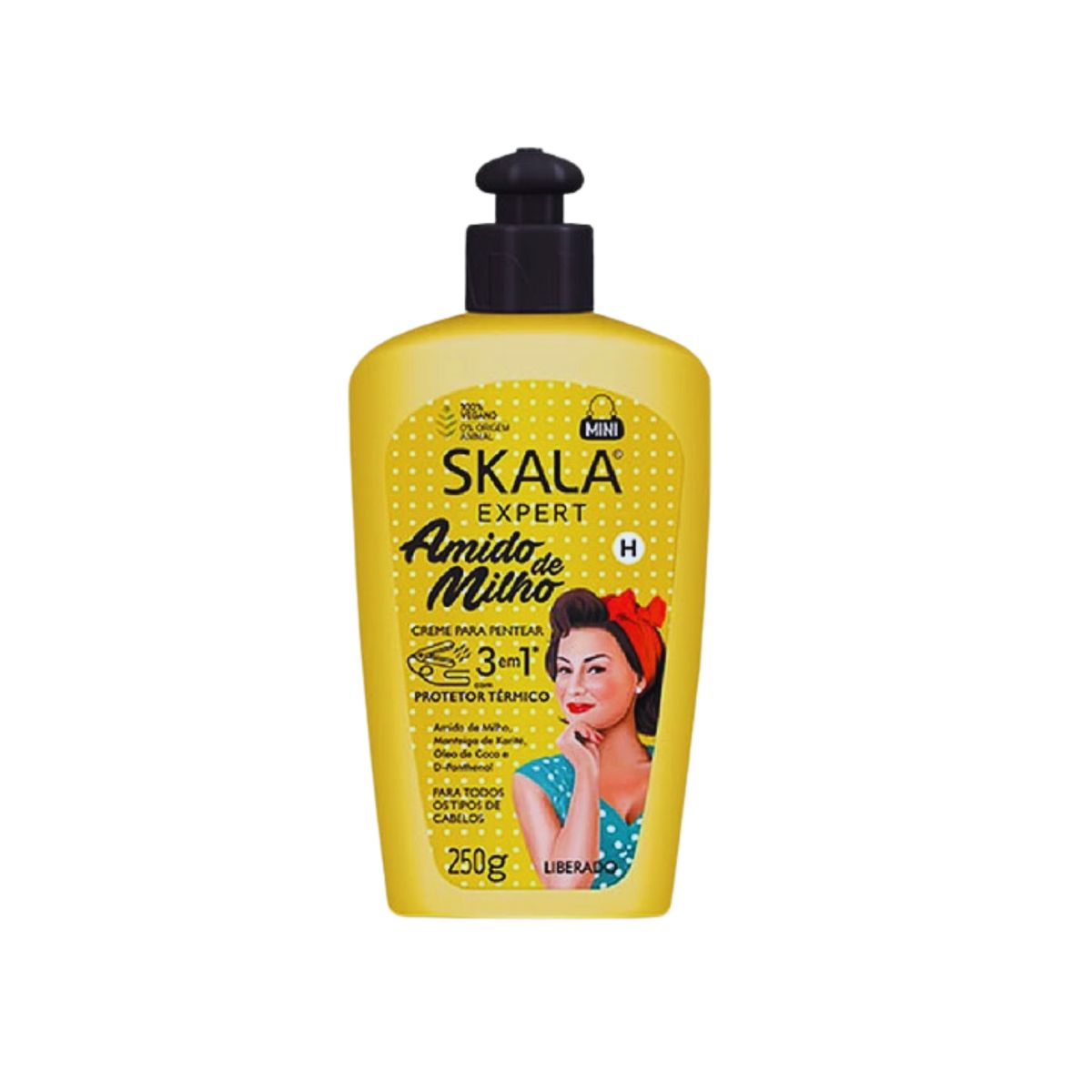 SKALA - Crema de Peinar con protector térmico 3 EN 1 Almidón de Maíz.-