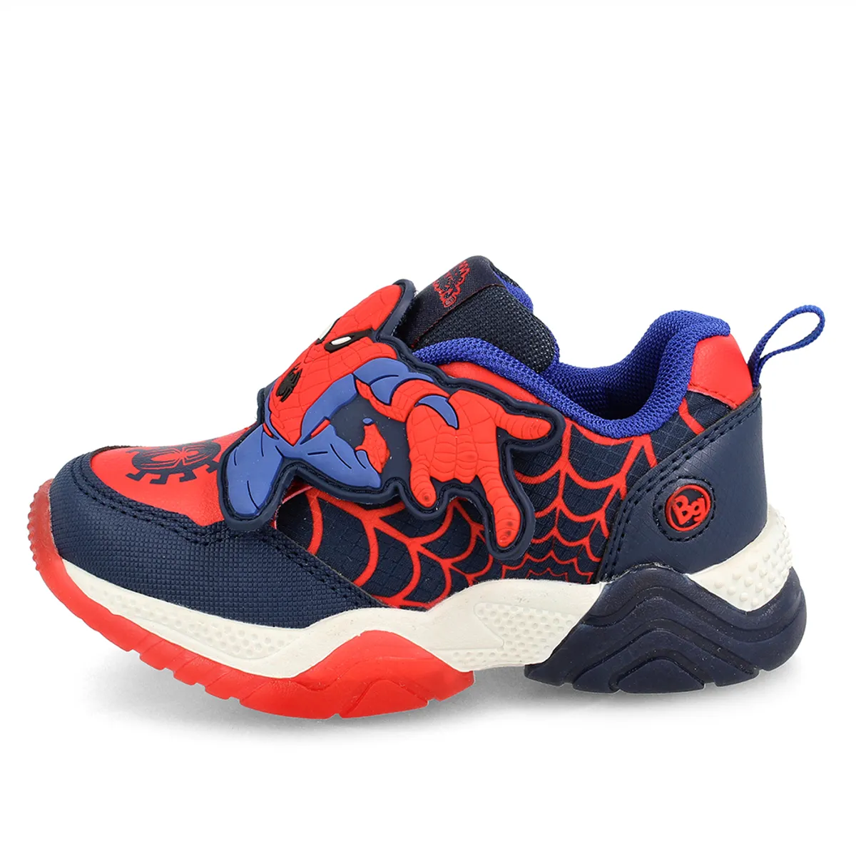 BUBBLE GUMMERS - Zapatilla Niño Bubblegummers Luces Spiderman Marvel Azul