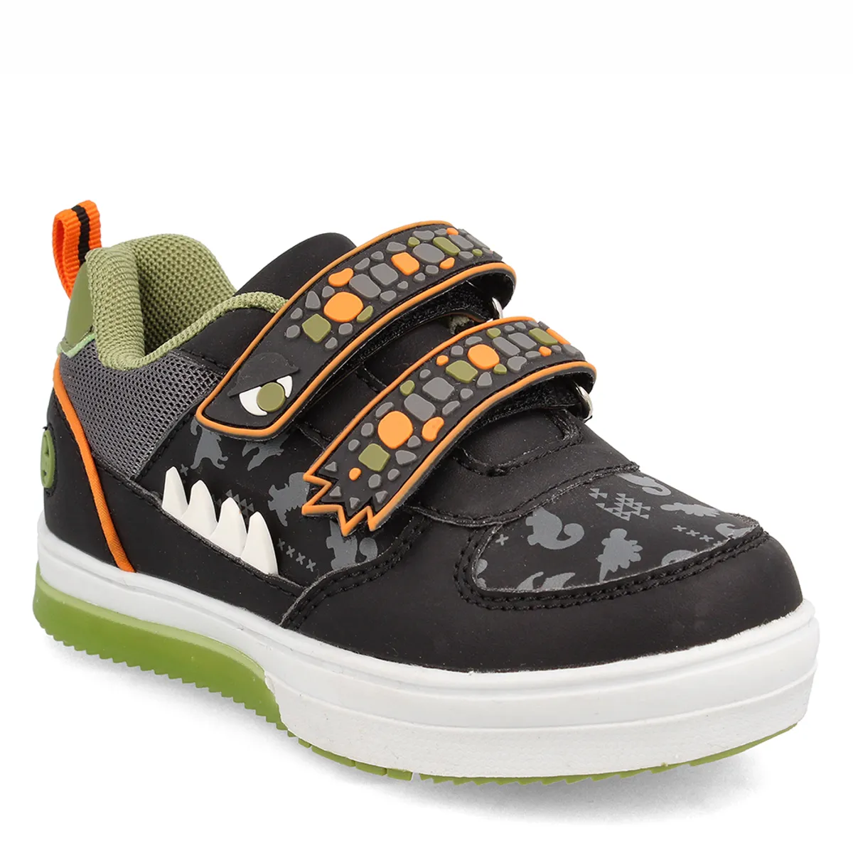 BUBBLE GUMMERS - Zapatilla Niño Bubblegummers Luces Neon Negro-Naranja