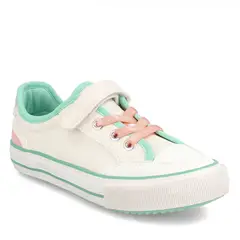 BUBBLE GUMMERS - Zapatilla Niña Bubblegummers Dickens Blanco-Aqua