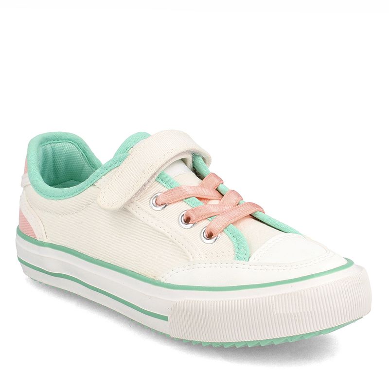 BUBBLE GUMMERS - Zapatilla Niña Bubblegummers Dickens Blanco-Aqua.