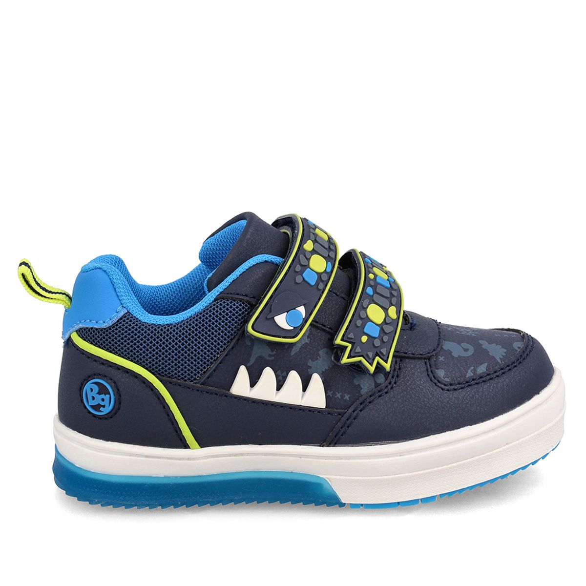 BUBBLE GUMMERS - Zapatilla Niño Bubblegummers Luces Neon Azul-Verde