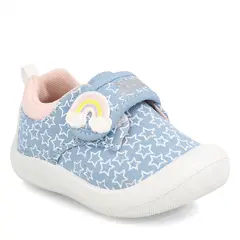 BUBBLE GUMMERS - Zapatilla Niña Bubblegummers Dino Celeste-Rosado