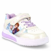 Zapatilla Niña Bubblegummers Luces Frozen Disney Blanco-Aqua
