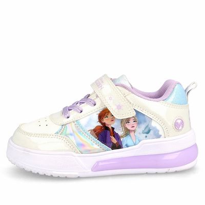 Imagen 2 del producto Zapatilla Niña Bubblegummers Luces Frozen Disney Blanco-Aqua