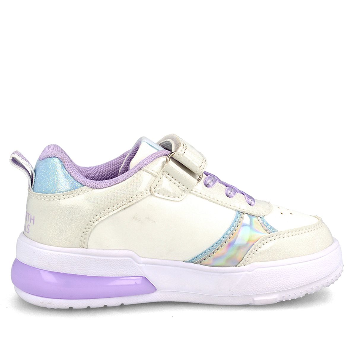 BUBBLE GUMMERS - Zapatilla Niña Bubblegummers Luces Frozen Disney Blanco-Aqua