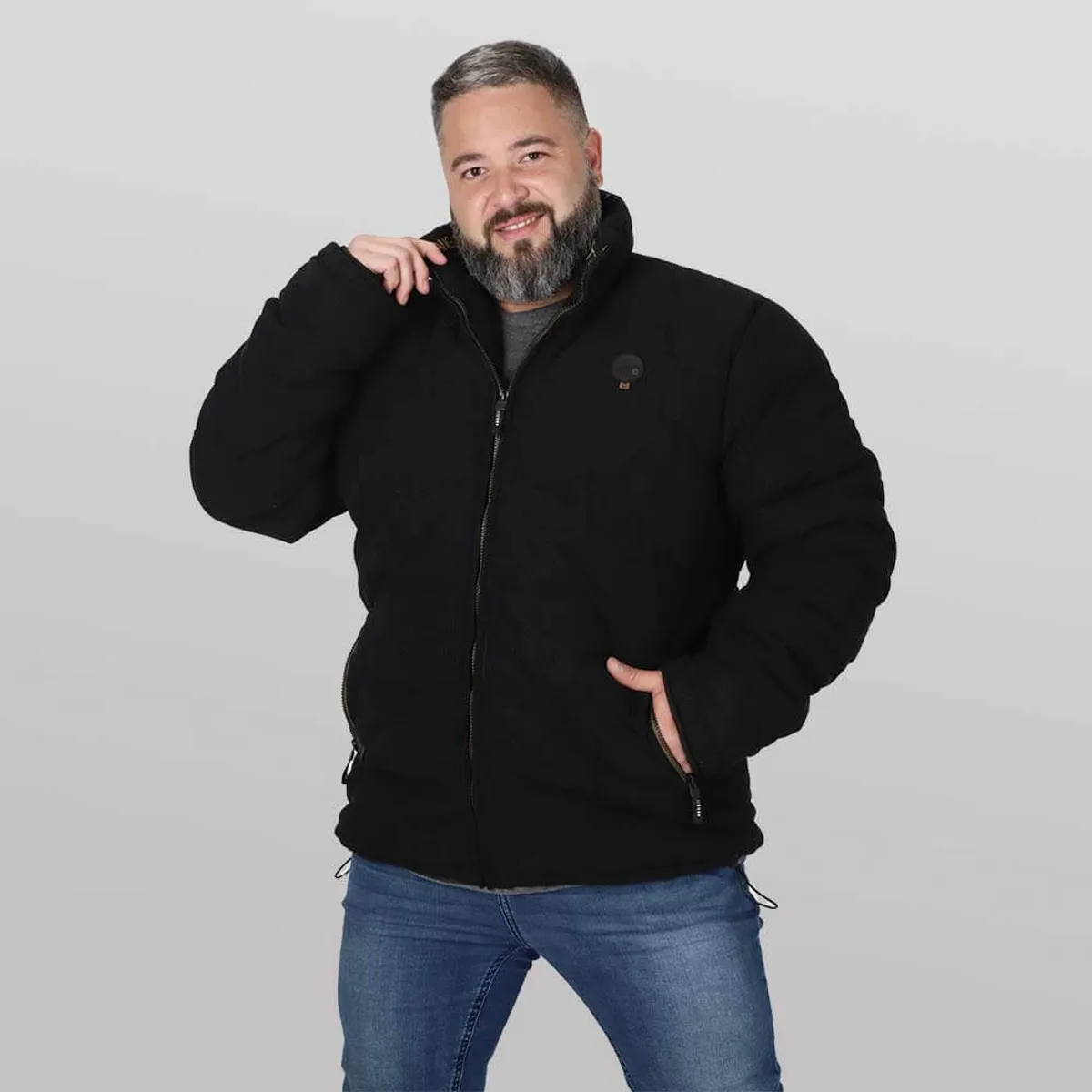 GANGSTER - Plus Chaqueta Cotele Chicago Negro Gangster