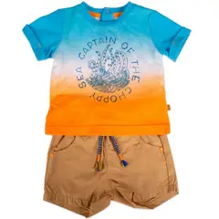 PILLIN - Conjunto Bebe Niño Azul petróleo