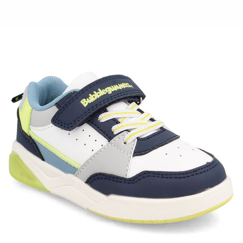 BUBBLE GUMMERS - Zapatilla Niño Bubblegummers Luces Dakar Blanco-Azul