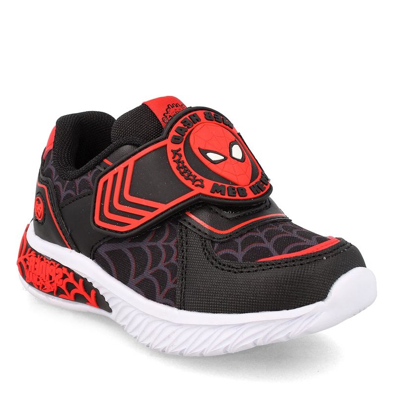 BUBBLE GUMMERS - Zapatilla Niño Bubblegummers Luces Spiderman Marvel Negro