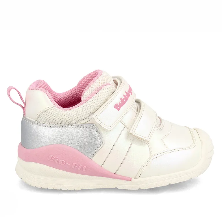 Zapatilla Niña Bubblegummers Bio Fit Blanco-Pink