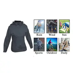OKAERI - Chaqueta Cortaviento Impermeable Mujer