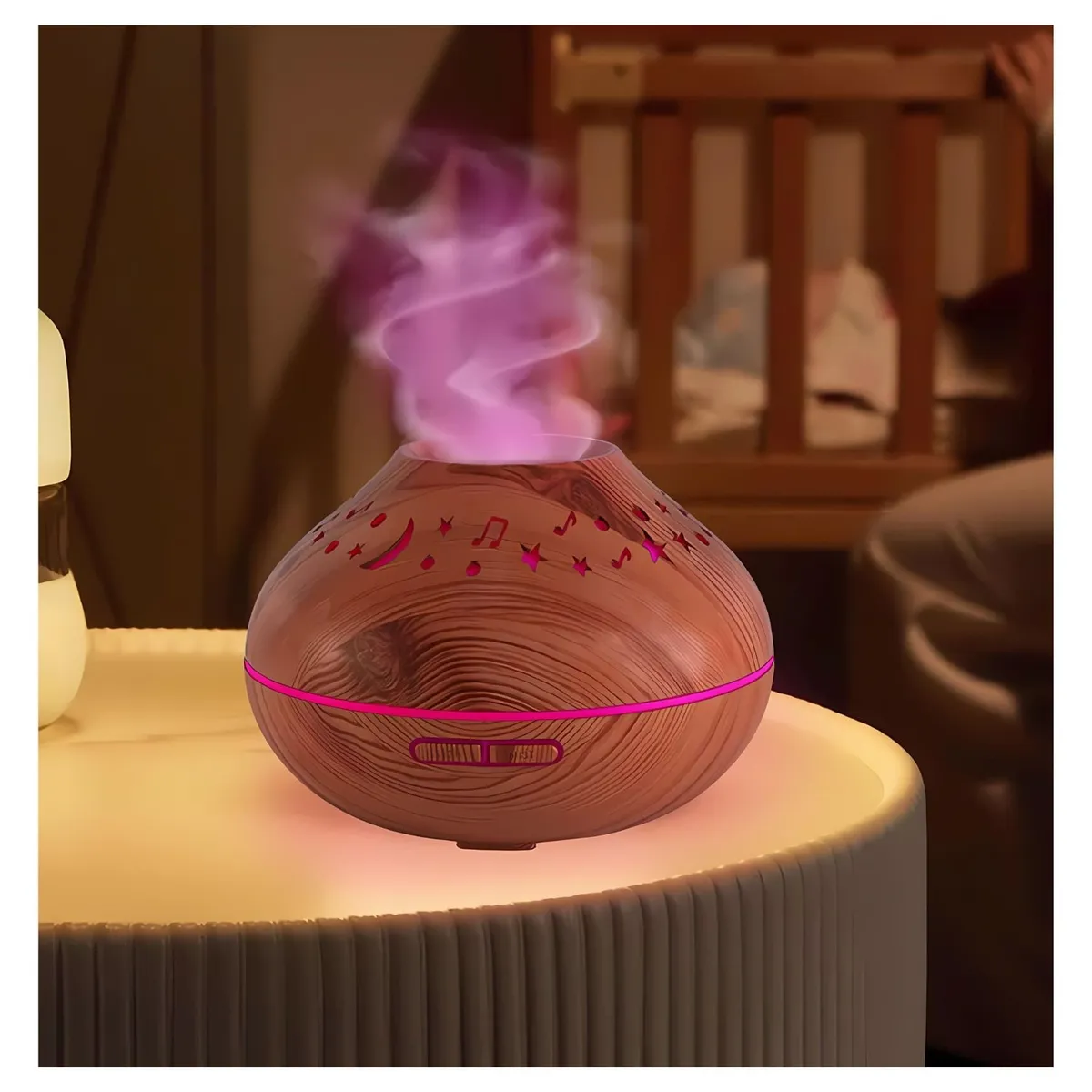 GENERICO - Humidificador Difusor de Aire Cafe Luna y Estrellas LED Hogar