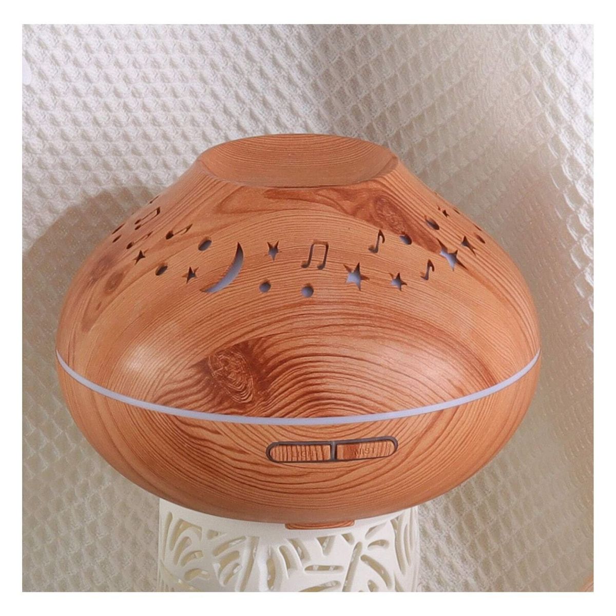 GENERICO - Pack Humidificador Café Luna y Estrella Más 12 Esencias Aromáticas