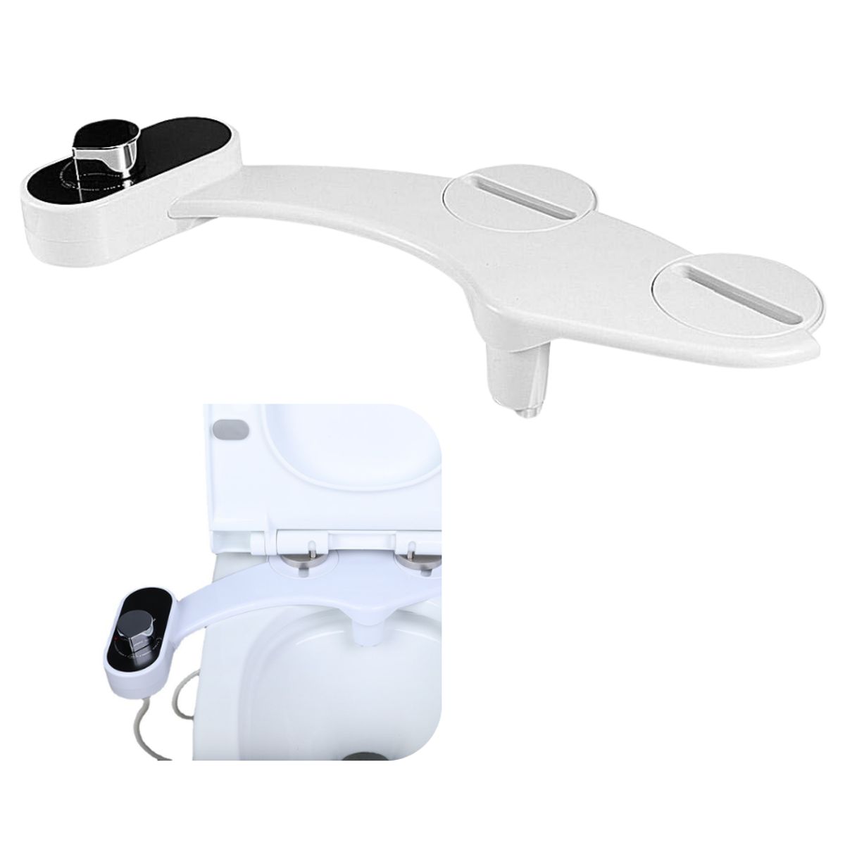 GENERICO - Bidet Para Wc Baño Inodoro Rociador Ajustable Ducha Set Baño