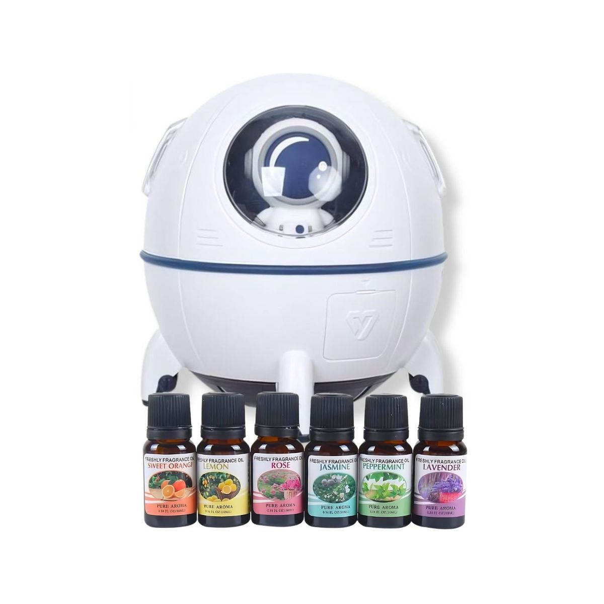 GENERICO - Pack Humificador Nave Espacial Mas 6 Esencias Aromaticas