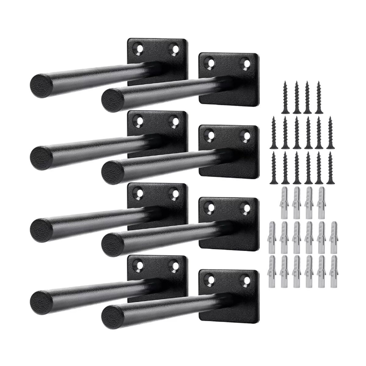 GENERICO - Pack 8 Soporte Escuadra Para Repisa Estante 15 * 1.2 Cm