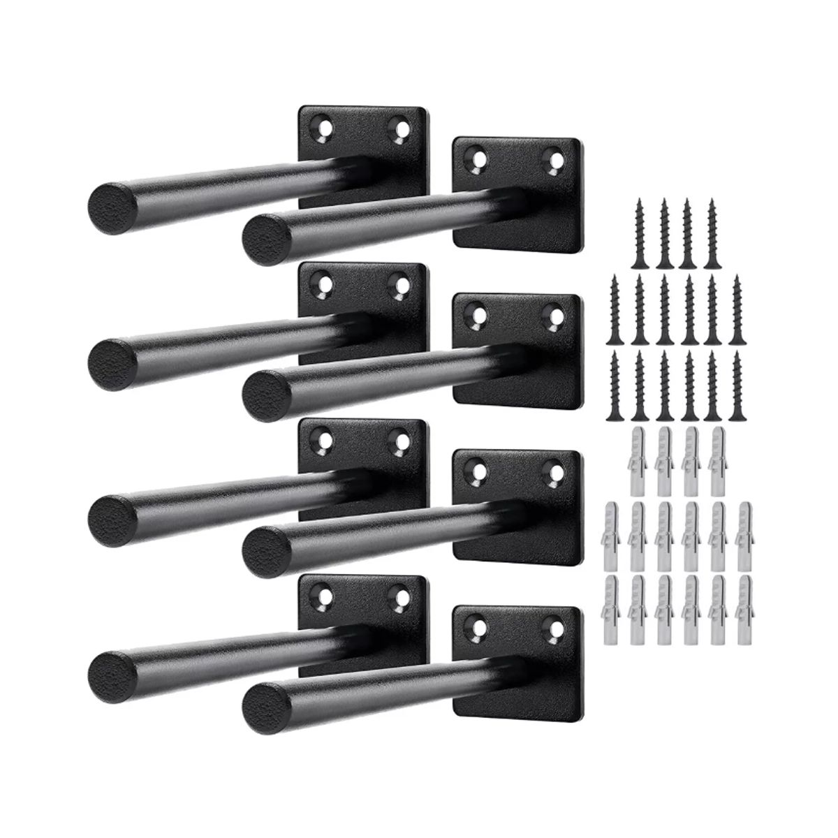 GENERICO - Pack 8 Soporte Escuadra Para Repisa Estante 15 * 1.2 Cm