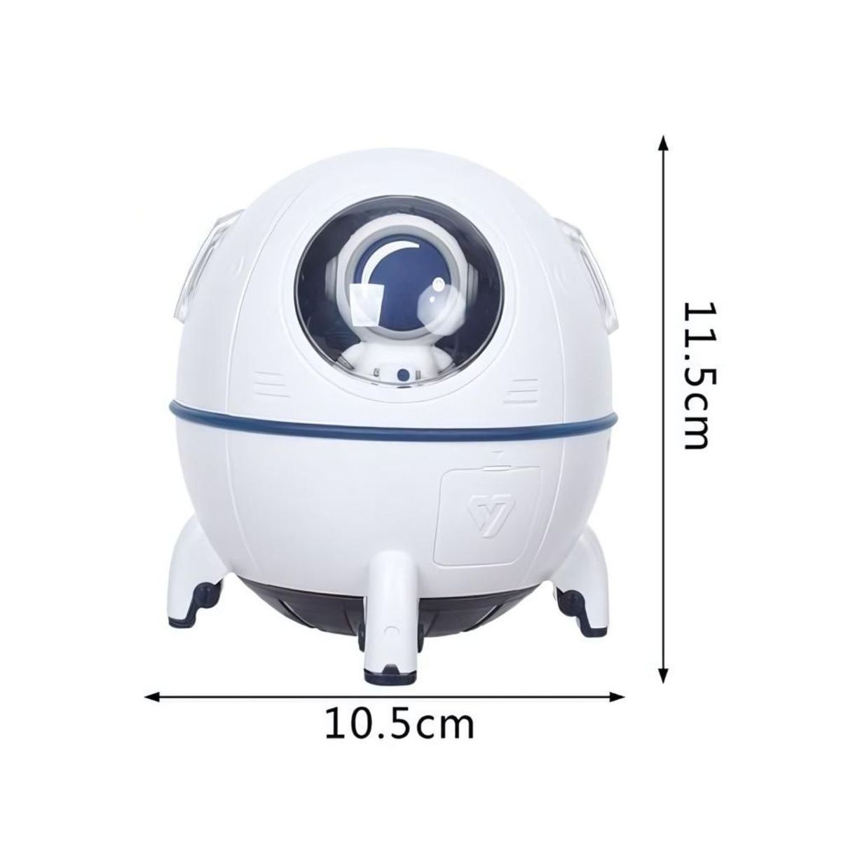 GENERICO - Humificador Difusor Luz LED Forma Nave Espacial Astronauta