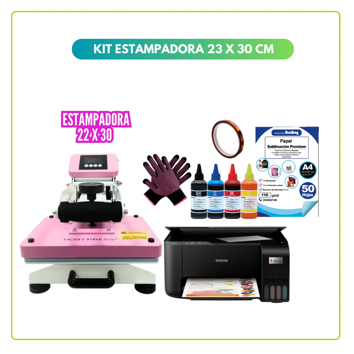 GENERICO - ESTAMPADORA 23X30 IMPRESORA INSUMOS