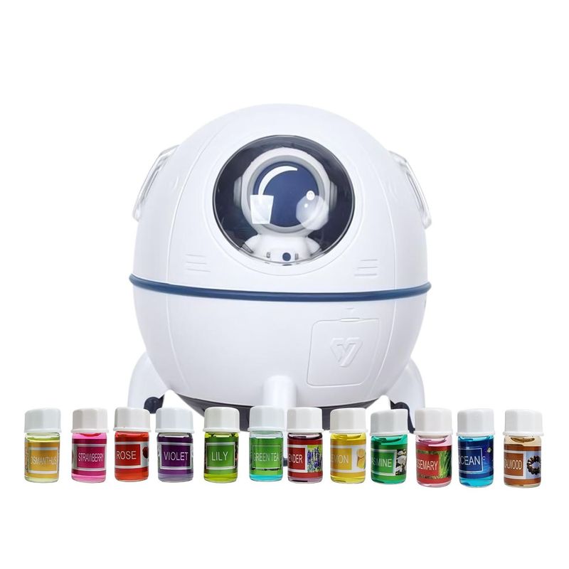 GENERICO - Pack Humidificador Nave Espacial Más 12 Esencias Aromáticas