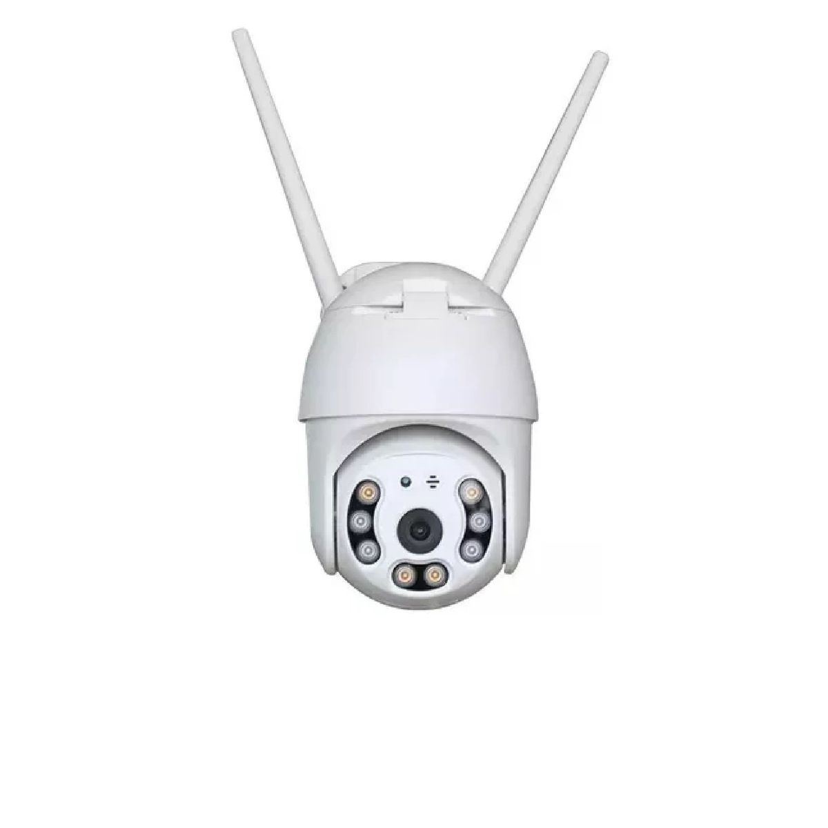 ANGELES DEL HOGAR - Cámara Ip Wifi Inteligente Exterior Alarma Hd 1080p Zoom blanco