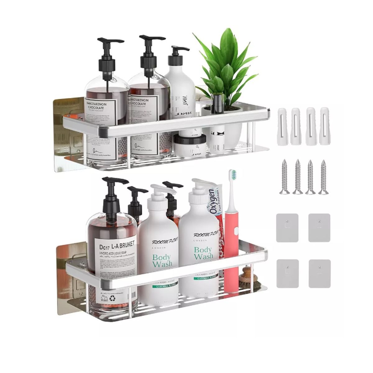 GENERICO - Organizador De Ducha Set X2