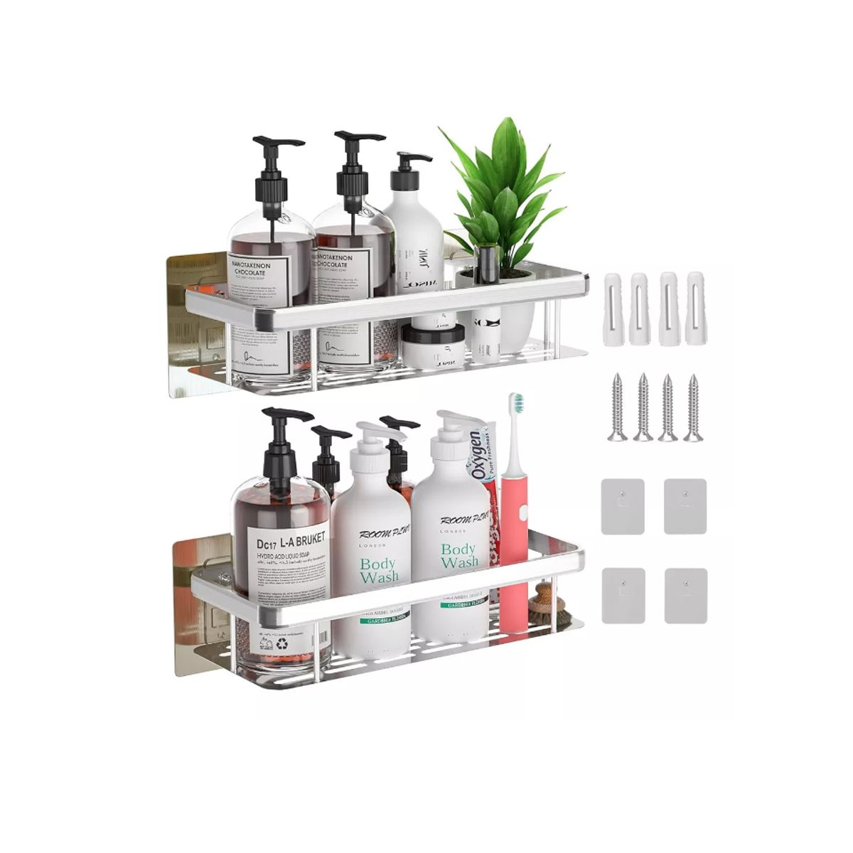 GENERICO - Organizador De Ducha Set X2
