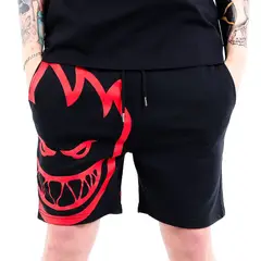 SPITFIRE - Short buzo hombre siptfire street culture negro rojo