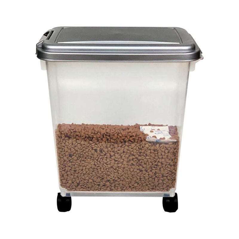 GLOBAL LATIN GROUP - Contenedor Hermético para Comida de Mascota con Ruedas 15 kg