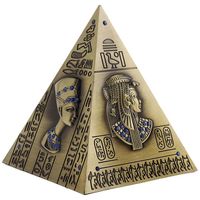 Alcancía Metalica Pirámide Egipcia con Ranura