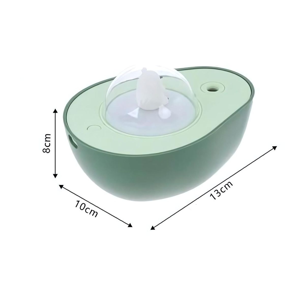 GENERICO - Humidificador Difusor Forma de Palta Luz LED Hogar