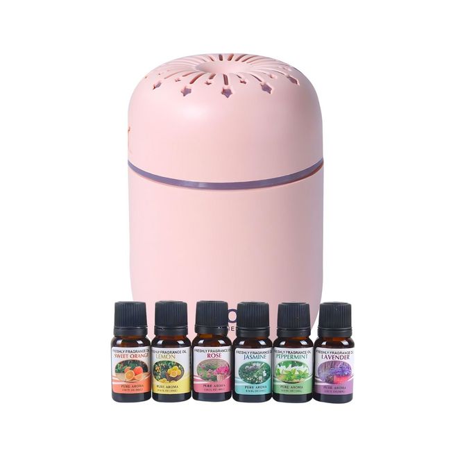 GENERICO - Pack Humidificador de Estrellas + 6 Esencias Aromaticas