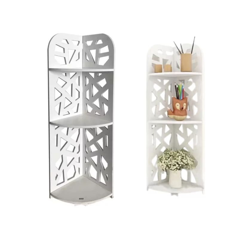 GENERICO - Estante Esquina Elba Rack Librero Repisa Armable 80x20x20cm