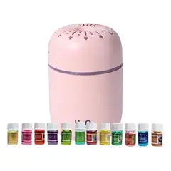 GENERICO - Pack Humidificador de Estrellas + 12 Esencias Aromaticas