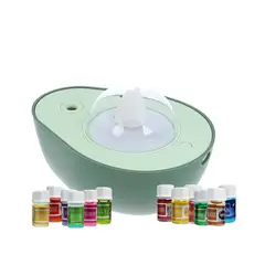 GENERICO - Pack Humidificador Forma de Palta más 12 Esencias Aromáticas