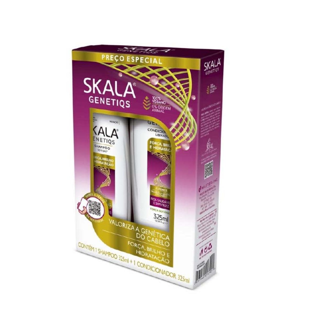 SKALA - Kit Shampoo y Acondicionador FUERZA BOTANICA GENETIQS