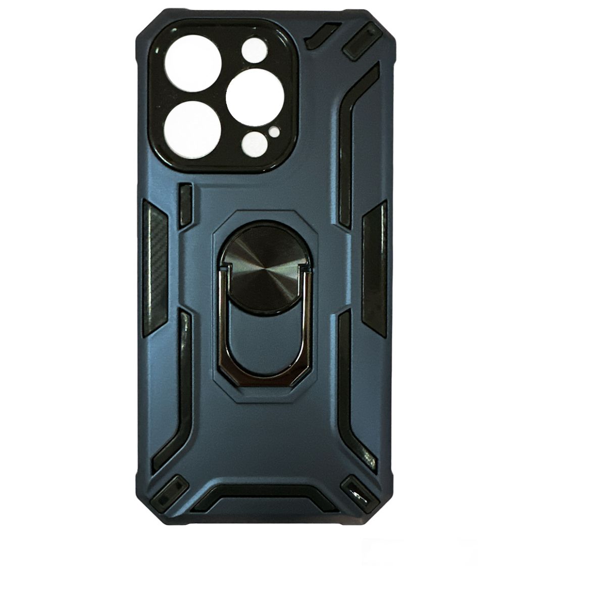 JOIGO - Carcasa Para iPhone 15 Pro Con Anillo Soprote Azul
