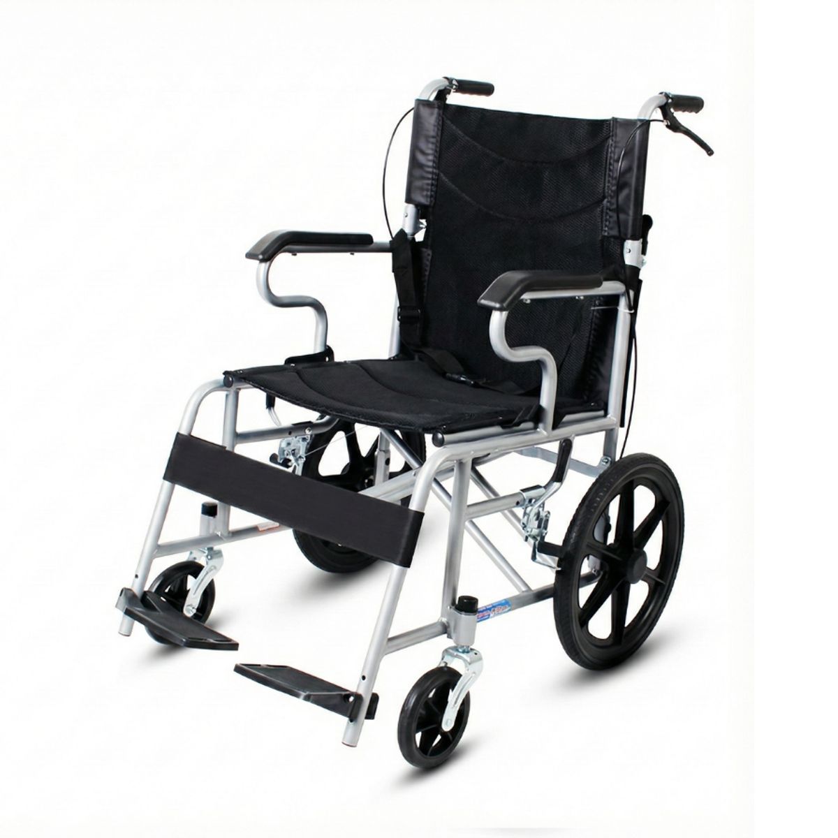 GENERICO - Silla De Ruedas Estándar Geriatrica Plegable Descansa Pies