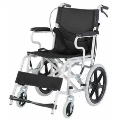 GENERICO - Silla De Ruedas Estándar Geriatrica Plegable Descansa Pies
