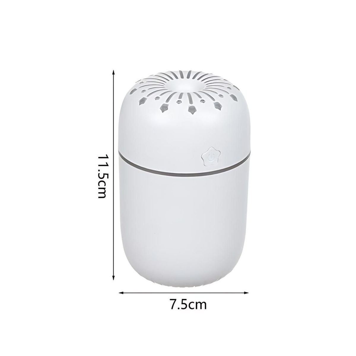 GENERICO - Humidificador Verde Agua Estrella Forma de Capsula Luz LED