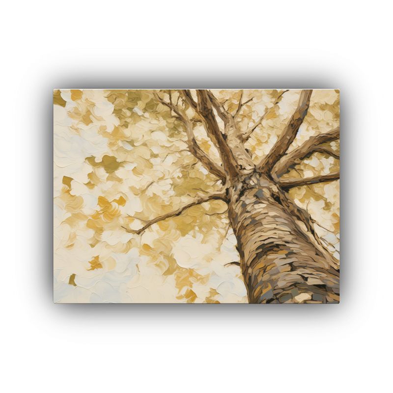 GENERICO - Pintura Abstracta De árbol De álamo En Alta Resolución M 120x80cm