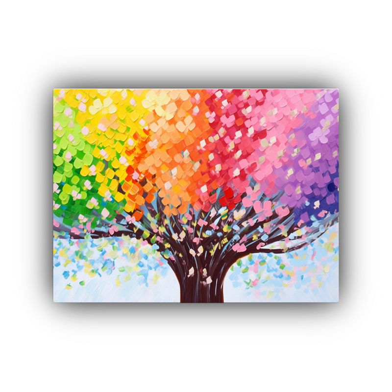 GENERICO - Cuadro Floral En Lienzo Equilibrio Visual De Flores De Tilo 120x80cm