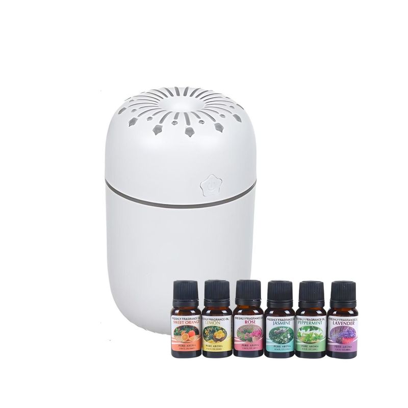 GENERICO - Pack Humidificador de Estrellas Más 6 Esencias Aromáticas