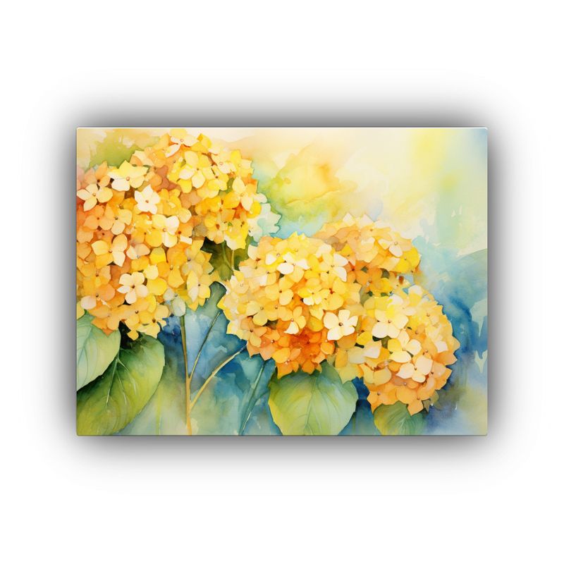 GENERICO - Pinturas Abstractas De Decoración Con Flores De Hortensias  120x80cm
