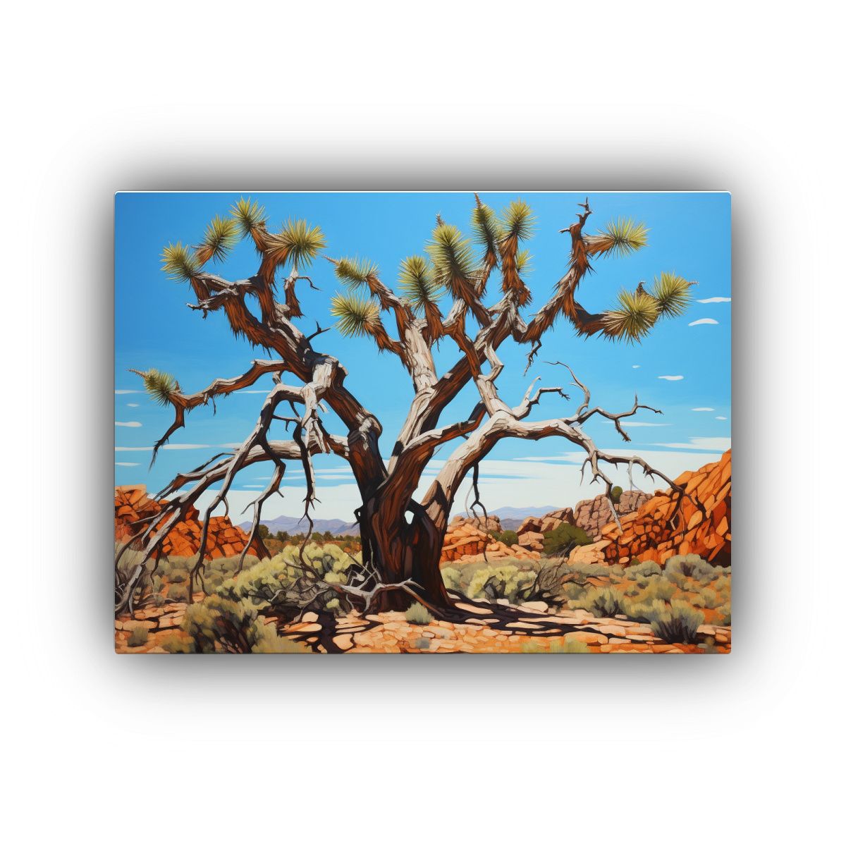 GENERICO - Cuadro Abstracto De Joshua Tree En Equilibrio Estilo Estilo 120x80cm