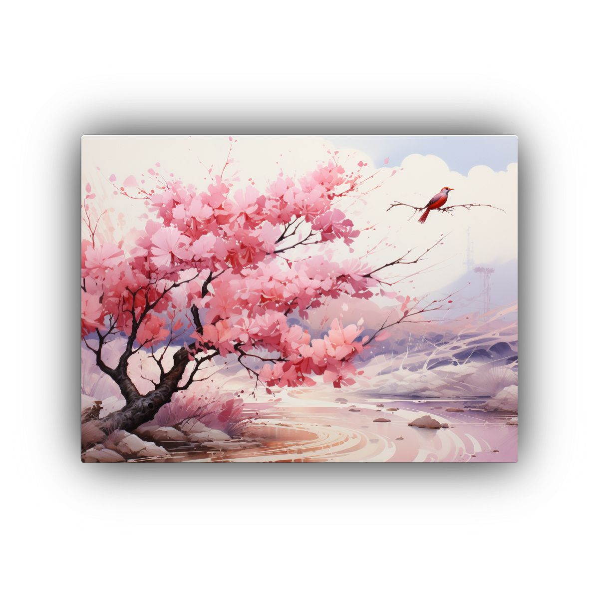 GENERICO - Hermoso Bastidor Madera Ocotillo Árbol Abstracto Colores Or 120x80cm