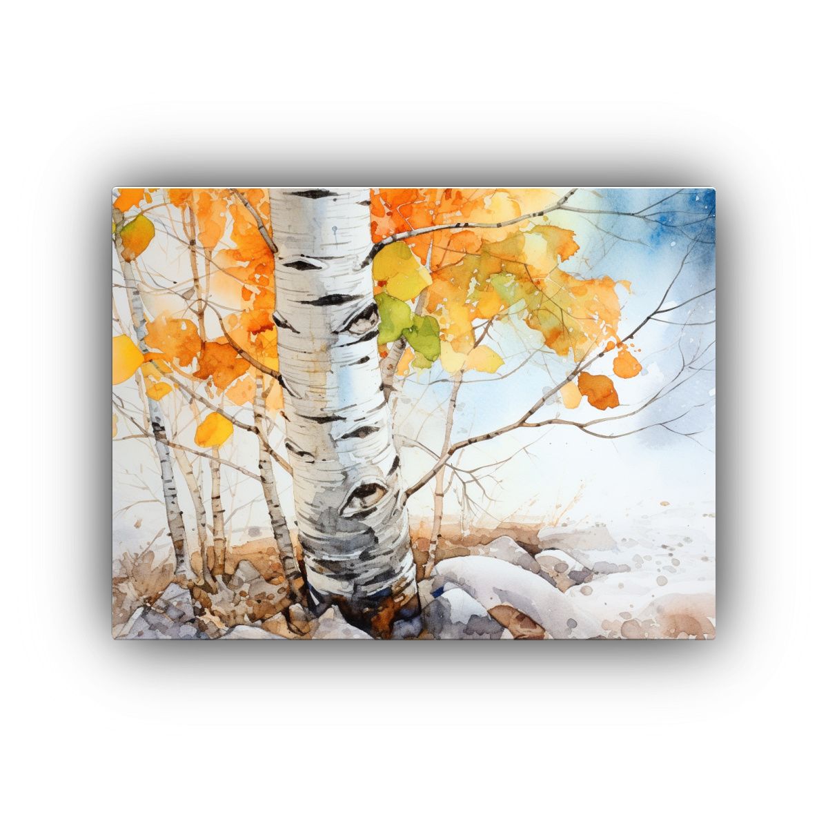 GENERICO - Pintura Abstracta De álamo Temblón En Colores Pastel 120x80cm